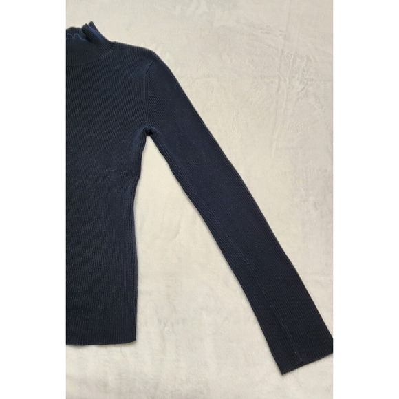 Vintage Polo Jeans Co Ralph Lauren Red Stripe Pullover Knit Sweater Sz M Blue - Picture 3 of 9